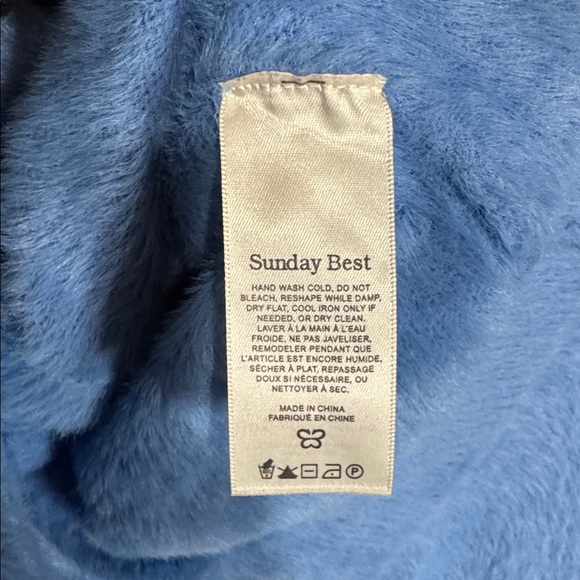 Aritzia Sunday Best Carmen Cardigan Soft Blue Button-Up - Picture 7 of 8